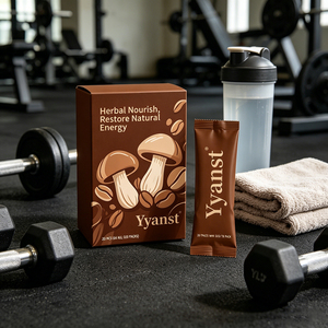 Café Herbal con Champiñones Yyanst, 20 Mini Sobres Individuales, Nutrición Herbal, Energía Natural Diaria, Bebida Instantánea para el Bienestar - Product Image 5