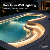 Tira de LED COB Ultrafina Impermeable IP67 de 24 V, Extruida de Silicona, 528 LED/m, Resistente a los Rayos UV, para Exteriores