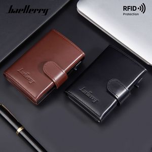 Baellerry Men's Card Holder 4 Inch Multi-card Slot <b>RFID</b> Protection Credit Card <b>Wallet</b> - Product Image 3