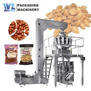 Mesin kemasan vertikal multifungsi sepenuhnya otomatis mesin pengepakan serpihan kentang Popcorn buah kering