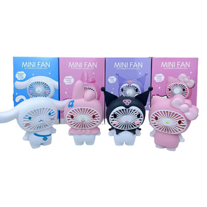 Hot Bán Kulomi Hk Mèo Cầm Tay Máy Tính Để Bàn <span class=keywords><strong>Fan</strong></span> Cho Trẻ Em Mùa Hè Làm Mát Kawaii Phim Hoạt Hình Sanrioed Xách Tay Nhỏ Quạt Điện - Product Image 6