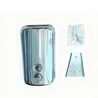 Distributeur de savon en acier inoxydable 304 500ml 800ml 1000ml Distributeur de savon liquide en mousse à montage mural pour salle de bain et cuisine