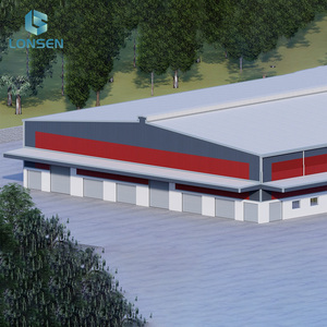 Anti-corrosion Heavy Steel Warehouse Rubber Plastic Raw Material <b>Storage</b> Shed For Plastic Processing Factory - Product Image 5