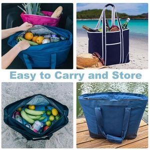 Bolsa Térmica Portátil de Gran Capacidad, Reutilizable, Aislada, Multifuncional, para Picnic y Compras - Product Image 5