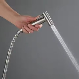 Hotel <strong>Bathroom</strong> Accessory Energy Saving Brushed Stainless Steel Wall Mounted <strong>Bidet</strong> <strong>Sprayer</strong> Flow Control Featuring <strong>Toilet</strong> Shattaf - Product Image 6
