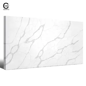 Factory Calacatta White Engineered Wholesale Slabs Quartz Stone That Are Perfect For Your Kitchen Countertops Or Bathroomtops