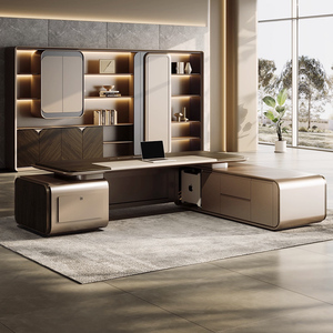 Lshaped sang trọng Hiện Đại Văn phòng điều hành Bàn đồ nội thất bàn italianoffice Bàn và ghế Thiết lập thiết kế hiện đại Ông Chủ bàn sang trọng - Product Image 3