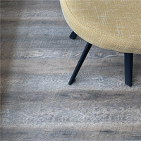 Lantai Vinyl SPC Inti Keras Kayu Ek Mewah EcoHome Tahan Air PVC EIR Warna Sederhana Anti Selip Tahan Aus Sistem Klik