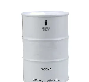 Hot Sale Anpassen VODKA Verpackung Metall flasche Blechdose Kappe NEFT Fass Wodka Kappe