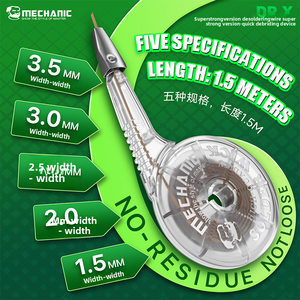 Fil de dessoudage de précision MECHANIC Dr.<span class=keywords><strong>X</strong></span> 1.5/2.0/2.5/3.0/3.5mm pour outils de réparation de soudure de téléphones mobiles - Product Image 2