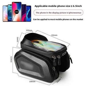 Customized EVA Mountain <strong>Bicycle</strong> Riding <strong>Bag</strong> <strong>Waterproof</strong> Top Tube Phone <strong>Bag</strong> Front Frame Touch Screen Cell Phone Holder Pouch - Product Image 2