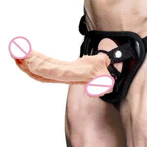 Strap On Hollow Dildo for Men Silicone Dildos Con Arnes Hollow Strapon Realistic Penis for Men with Belt