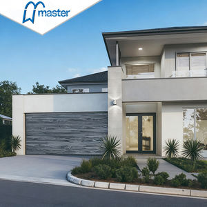 Porte de garage sectionnelle automatique de luxe moderne Master Well pour garage double, sécurisée et commerciale - Product Image 1