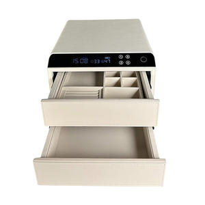 Venta caliente de fábrica de cuero de lujo cajón <span class=keywords><strong>Seguro</strong></span> Hogar Inteligente huella digital WIFi todo acero antirrobo <span class=keywords><strong>seguro</strong></span> - Product Image 6