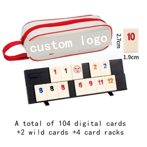 <span class=keywords><strong>Juego</strong></span> de viaje familiar de gran venta, juegos de cubos <span class=keywords><strong>Rummy</strong></span> de colores duraderos, <span class=keywords><strong>juego</strong></span> de azulejos <span class=keywords><strong>Rummy</strong></span> 106 con 4 bandejas duraderas antideslizantes - Product Image 3