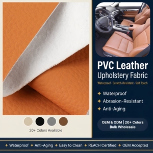Rotolo di Tessuto in Finta Pelle Scamosciata Artificiale in PVC per Rivestimenti Auto, Tappezzeria e Borse - Product Image 1