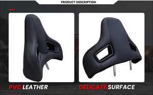 Sedile <span class=keywords><strong>da</strong></span> Corsa JBR OEM in Pelle PVC Nera di Lusso con Poggiatesta Comfort e Schiuma Koud per Sedili Auto Universali - Product Image 5