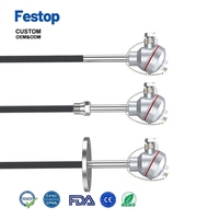 Hoogprecisie Type K thermocouple temperatuursensor, slijtvast, gepantserd, hoge temperatuur, explosiebestendig, Pt100 ODM