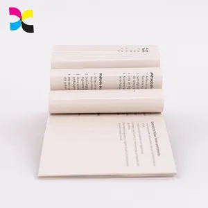 Guangzhou personalizado preto e branco instrução manual luxo catálogo brochura impressão
