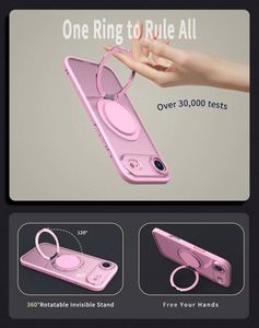 Funda Magnética para Teléfono Móvil con Soporte Metálico, Sensación de Piel, PC+TPU, Cargador Inalámbrico Magnético para iPhone 16 17 Pro Max, Personalizable - Product Image 4