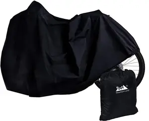 Housse de vélo étanche pour stockage extérieur, robuste, Protection contre les UV, en Nylon, étanche, avec trous de verrouillage et sac de rangement, 190T