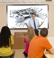 Écran tactile multipoint 20 points, résolution 4K, Android 14.0, tableau interactif intelligent pour l'école, 75 pouces, collaboration en ligne
