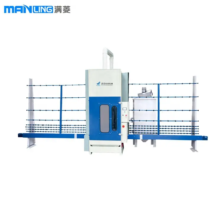 Automatische Glazen Zandstraalmachine Met 4 Sandgun Verticale Glazen Zandkunst Glasapparatuur Met Film