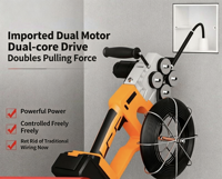 Tire-câble électrique sans fil haute puissance, enfileur automatique de câbles, outil portable de tirage et de pose de fils, machine à enfiler