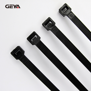 روابط كابلات نايلون 66 ذاتية القفل من مصنع GEYA، بألوان سوداء مقاومة للأشعة فوق البنفسجية، بأحجام مخصصة 12مم*650مم و12مم*760مم، معتمدة من CE وROHS - Product Image 3