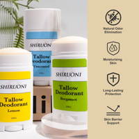 Bâton de baume déodorant de suif de boeuf d'alimentation d'herbe naturelle biologique Odeur longue durée éliminer protéger marque privée
