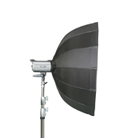 Diffuseurs de flash à dégagement rapide en métal 2026 avec parapluie réflecteur pour photographie de portrait et de produits Noir/Argent