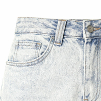 Jupe en jean brodée délavée et vieillie style Y2K vintage, taille haute, coupe trapèze, mini-jupe flatteuse pour l'été