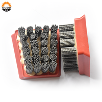 Brosse abrasive de diamant de Francfort de carbure de silicium de vente chaude pour la finition en cuir de surface en pierre