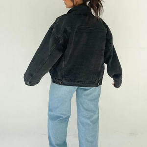 <span class=keywords><strong>Giacca</strong></span> di jeans <span class=keywords><strong>oversize</strong></span> di alta qualità personalizzata OEM <span class=keywords><strong>giacca</strong></span> da <span class=keywords><strong>donna</strong></span> nuova moda ampia Casual in Denim da <span class=keywords><strong>donna</strong></span> - Product Image 6