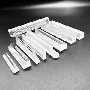 Processing Customized Quartz Glass Layering Fused Quartz Plates Heat Resistance Quartz Glass Bar