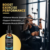 Ausreson Créatine Liposomale Monohydrate Liquide, Créatine HCL, Complément Sportif, Stimulant Énergétique, Gouttes Liquides de Créatine Liposomale