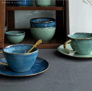Tazza <span class=keywords><strong>da</strong></span> Tè in Ceramica Ecologica dal Design Classico e Lussuoso per Set di Caffè e Tè - Product Image 2