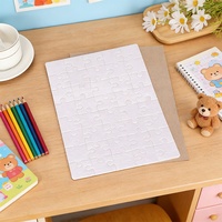 Puzzle vierge à sublimation personnalisable A4 A5, 40 ou 120 pièces, pour impression par transfert thermique, cadre photo pour jouets et cadeaux