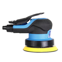 Ponceuse orbitale pneumatique aléatoire de 4 pouces avec moteur à palettes rotatives MK-14, 12000 tr/min, diamètre de 5 mm, aspiration intégrée pour le travail du bois