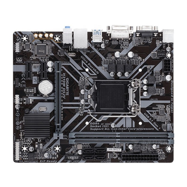 Original New Gigabyte H310M-DS2V Desktop Motherboard with Intel Chipset DDR4 Memory SATA Hard Drive Interface