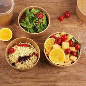 36oz Eco-Friendly Kraft Paper Bowl Water Proof Durable Disposable Food <b>Container</b> for Modern Restaurant and Fast Food Service - Product Image 6