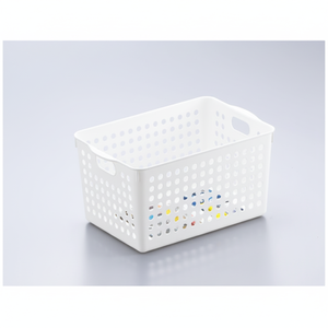 Cesto di stoccaggio profondo bianco Inomata - Product Image 1
