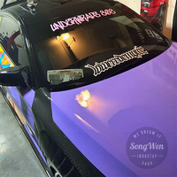 Autocollants de transfert personnalisés pour voitures en gros, imprimés, amovibles, résistants aux intempéries, design tendance, avec logo, pour carrosserie de voiture