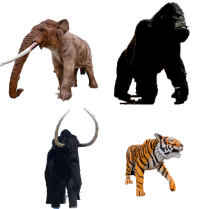 Mô hình động vật có kích thước thật với âm thanh và chuyển động | sư tử mô phỏng, voi, hổ cho công viên giải trí - Product Image 1