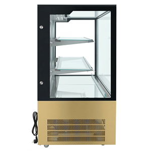 Vitrina Refrigerada Comercial de Vidrio para Pasteles, Exhibidor de Panadería con Enfriamiento por Ventilador, Gabinete Refrigerado para <span class=keywords><strong>Pastelería</strong></span>, Cafetería y Tienda de Postres - Product Image 2