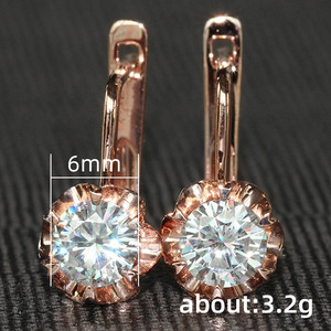 Geometric Ear <b>Cuff</b> for Women Rose Tone Sparkling Stone Fashion Ear Jewelry Daily Wear - Product Image 5