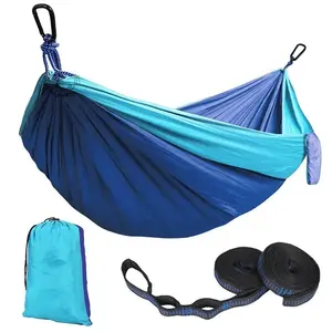 Portátil Camping Parachute Hammock Survival Jardim Mobiliário Interior Lazer Dormir Viagem Double Hanging Bed