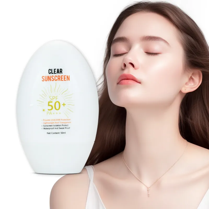 Cuerpo facial Protector solar Blanqueamiento Crema solar Bloqueador solar Crema protectora de la piel Hidratante SPF 50 Protector solar facial