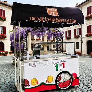 OEM Electric Food Bike Fiberglass Stainless Steel Display Freezer 250-300W Motor 36V Battery 50-60km Range for Ice Cream Shops - Product Image 3