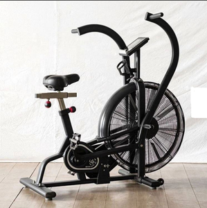 Ergonomic Dual Rail Seat Commercial Air Bike Fan Resistance <b>Exercise</b> Bike Fit Different User Height - Product Image 4